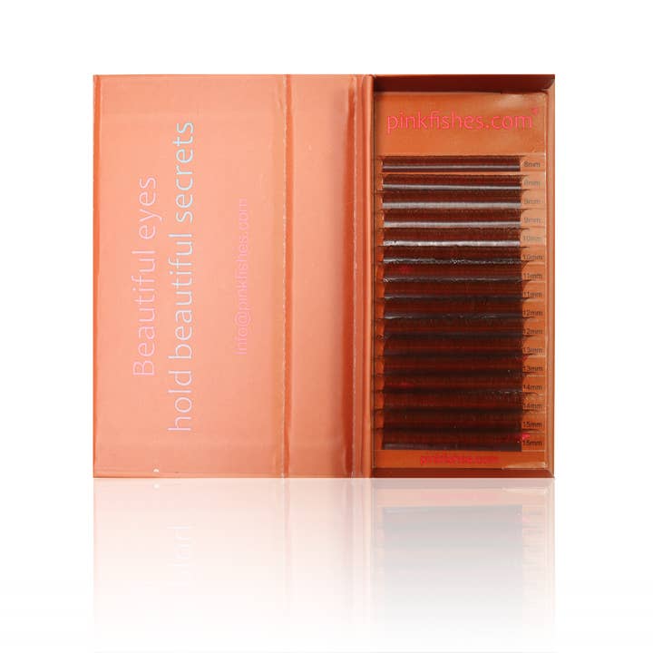 Vassoio per ciglia YY marrone medio per la vendita all'ingrosso da parte di PinkFishes Ltd