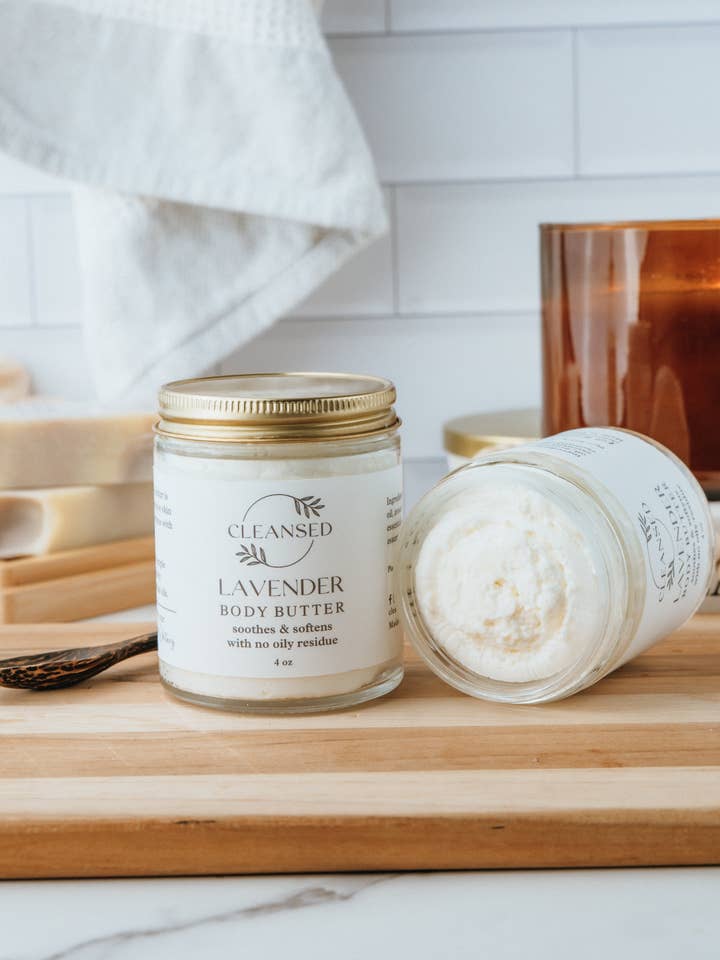 Schlagte Lavendel-Körperbutter für den Großhandel von Cleansed