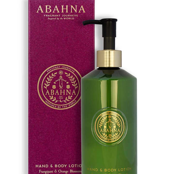 Hand- och kroppslotion - Frangipani & Apelsinblomma för wholesale av Abahna