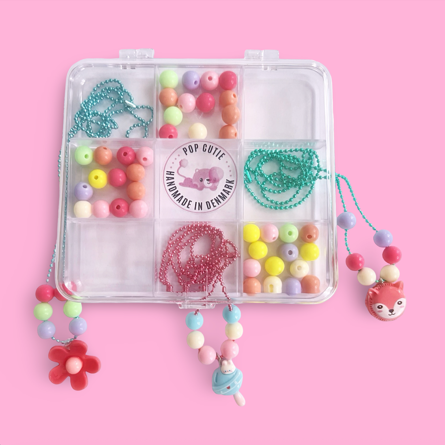 Pop Cutie Accessories & Gifts - Europe - Wholesale Dhz-sieraden - Kinderen - Doe-het-zelf Kit – Maak 3 stuks Kettingen - Kawaii Sieradendoos7