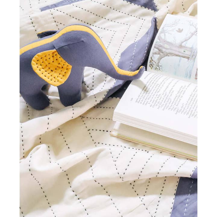 Anchal - Wholesale Stuffed/Plush Toy - Kids & Baby - Kantha Handmade Stuffed Elephant4