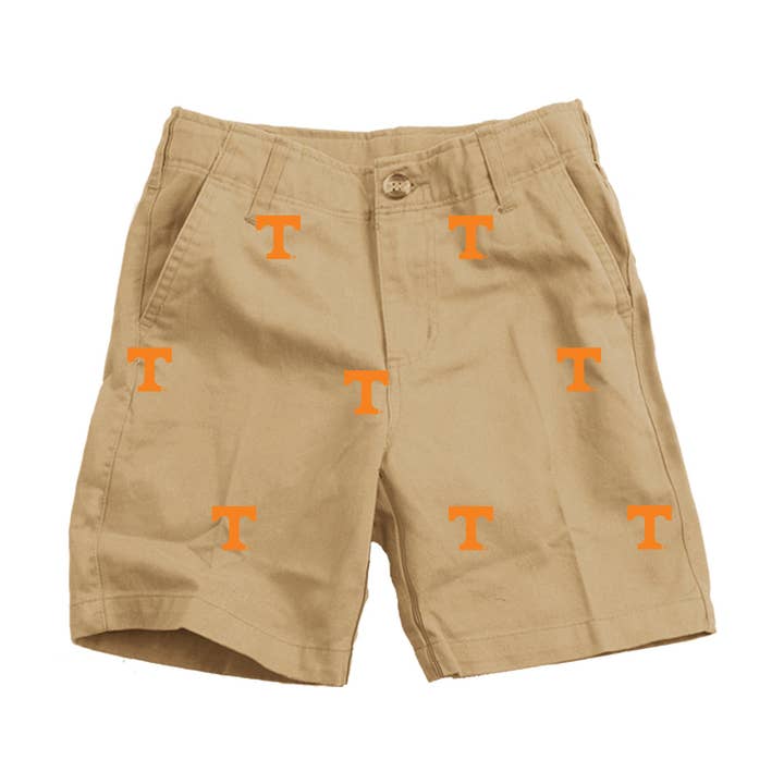 Wes & Willy Tennessee Volunteers Embroidered Twill Short for wholesale by Wes and Willy