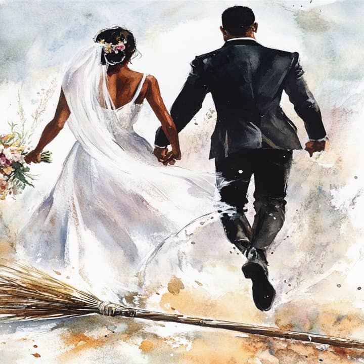 Über den Besen springen für den Großhandel von Jubilations Designs