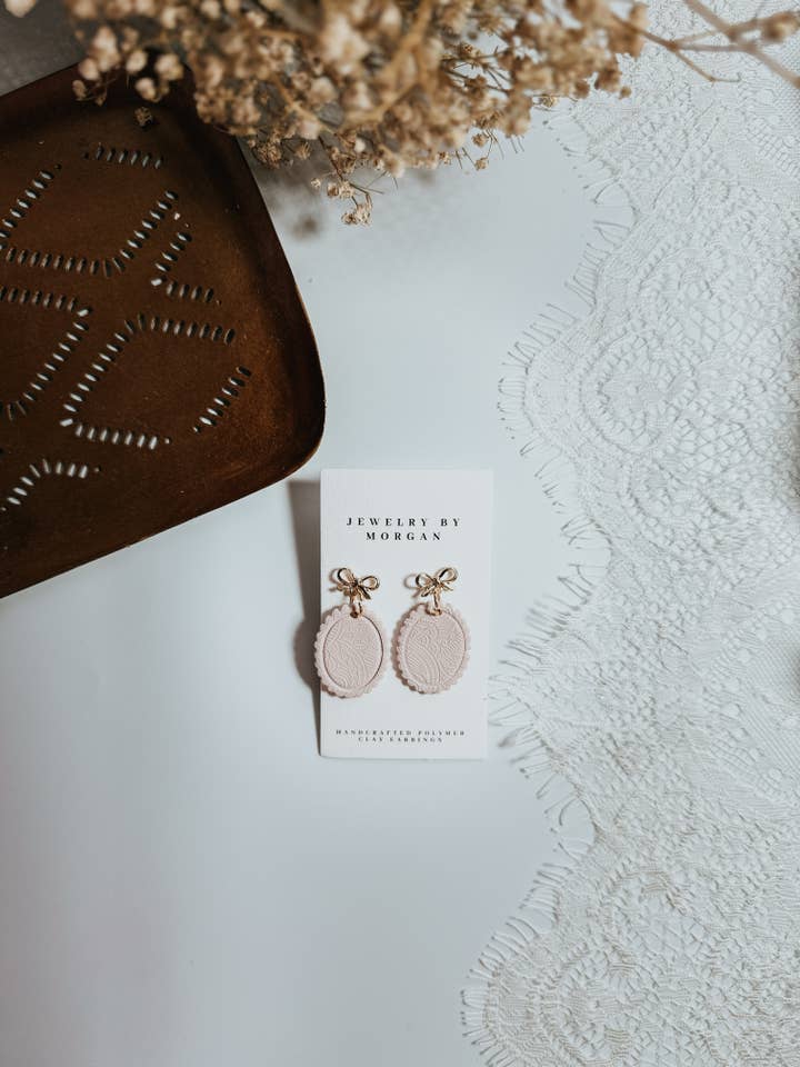 Pink Lace Dangles for wholesale by Jewelry by Morgan