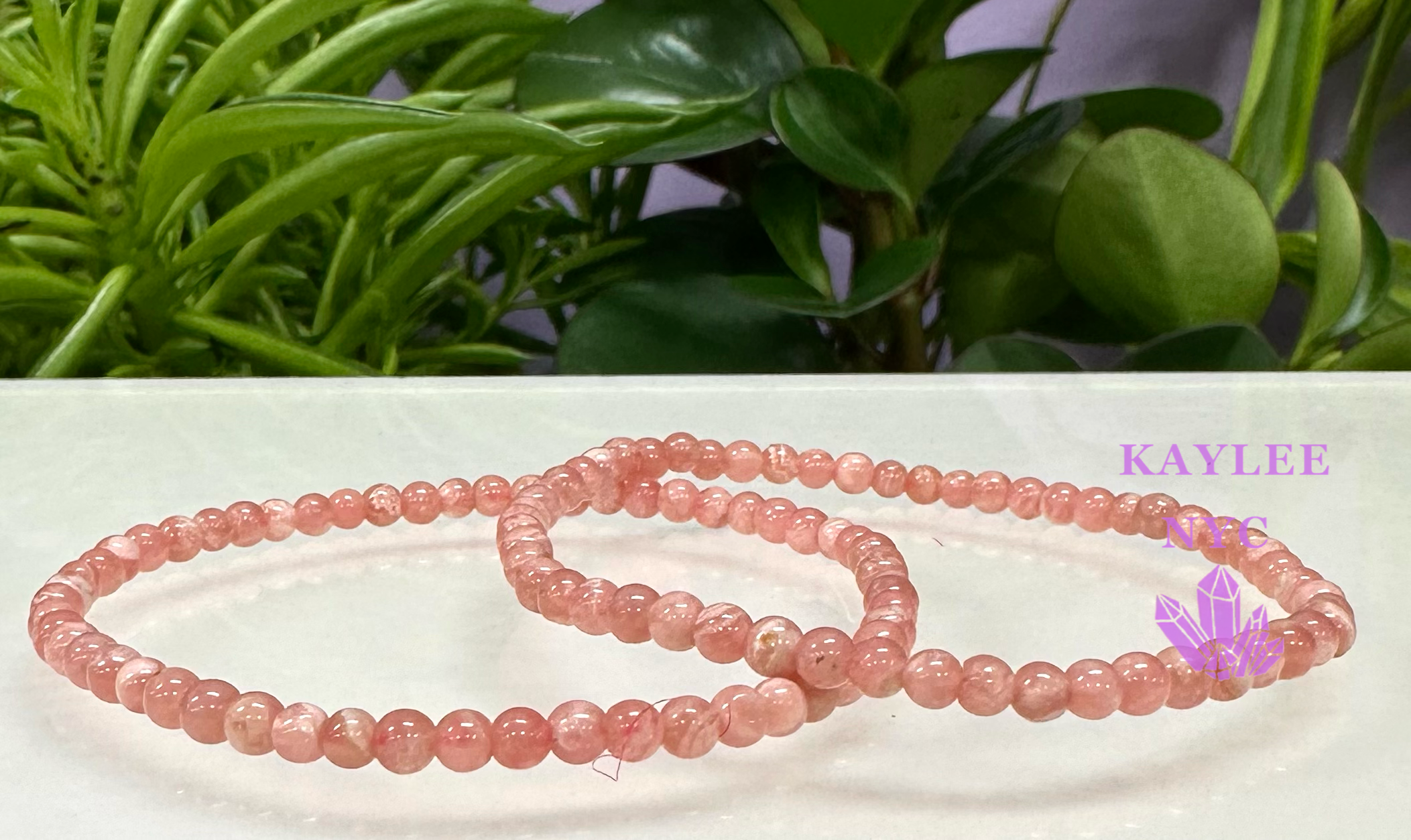 KayleeNYC - Wholesale Beaded Bracelet - Natural Rhodochrosite 4mm 7.5” Bracelet3