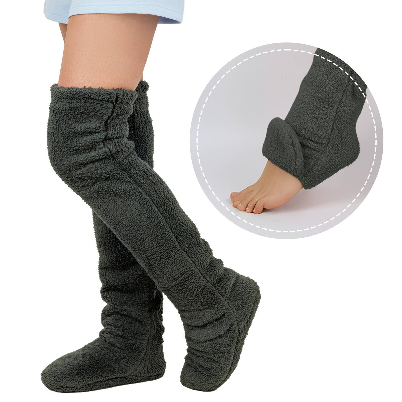 Wrapables.com - Wholesale Socks - Women's - Wrapables Fuzzy Thigh High Leg Warmer Socks10