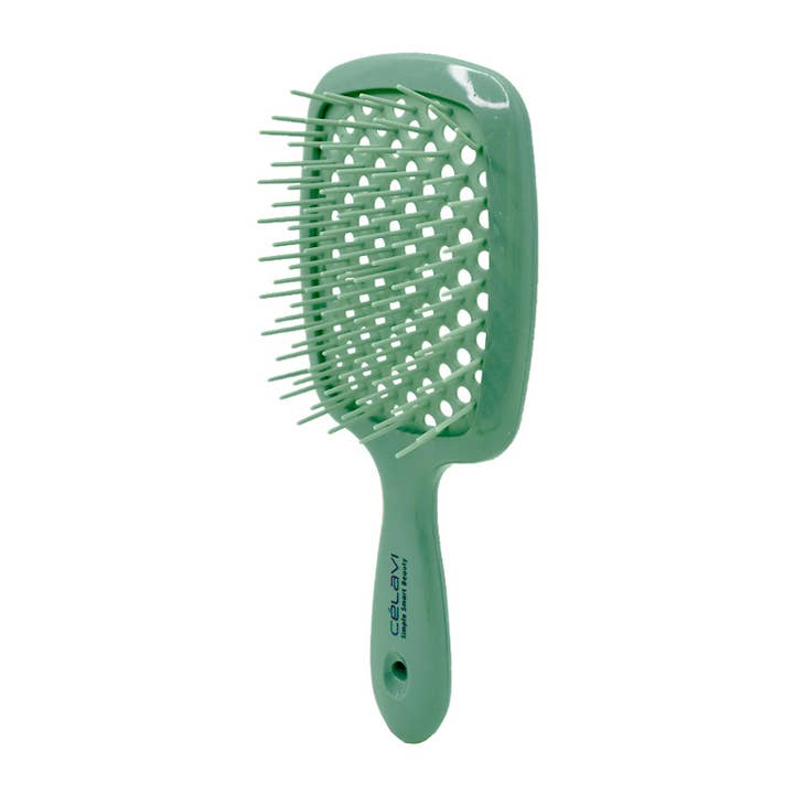 PINEAPPLE Beauty - Wholesale Hair Brush/Comb - Celavi HRDT007 Mint Detangler Vented Hair Brush - 12 2