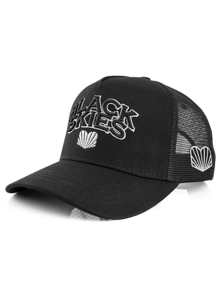 Casquette de baseball d'équipe noir-gris pour la vente par Blackskies