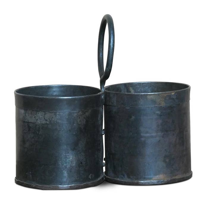 Nature and Style Wohnkultur Import GmbH - Wholesale Decorative Jar - 2-piece tin - metal container with round handle
