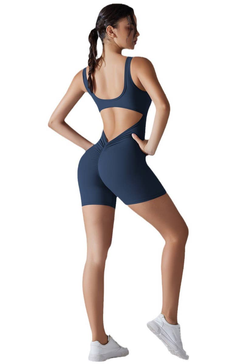 Color 5 - Wholesale Activewear Set - Women's - Active wear work out yoga fashion scrunch butt yoga romper7