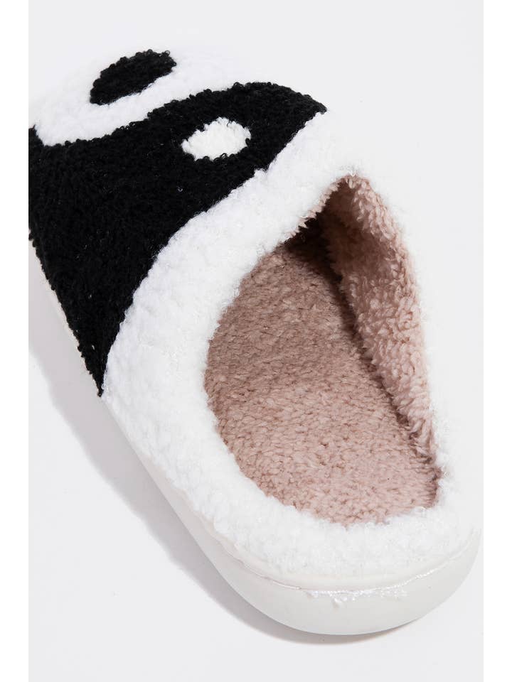 BWL Yin Yang Pattern Fuzzy Slippers for wholesale on Faire2