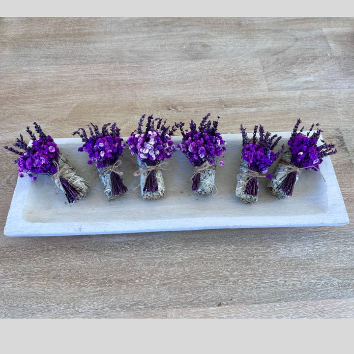 Picki Nicki - Wholesale Sage Bundle - White Sage with Dried Lavender & Purple Flowers3