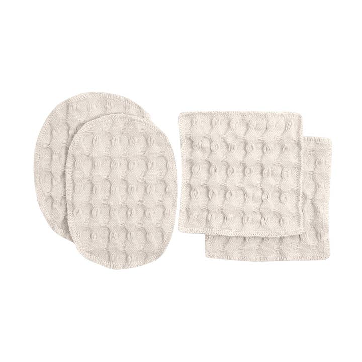 Stora våffla Makeup Pads - Stone för wholesale av The Organic Company