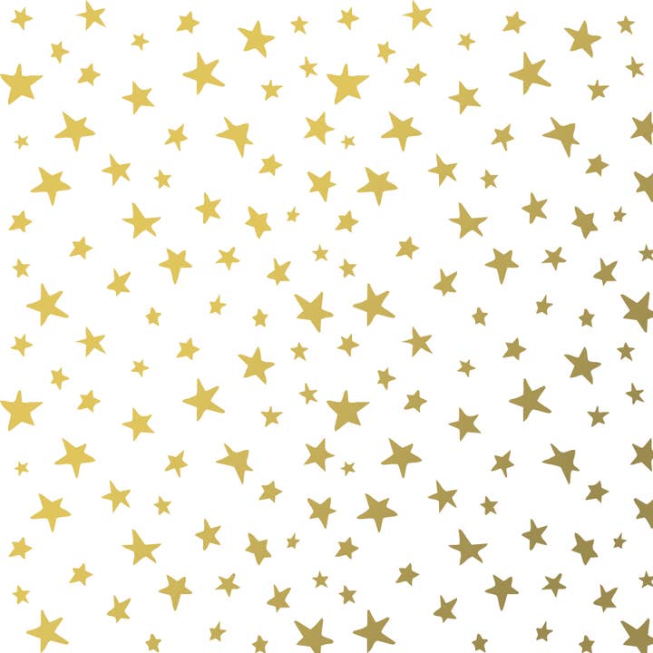 Golden Stars Half Ream 417Ft for wholesale by The Gift Wrap Company