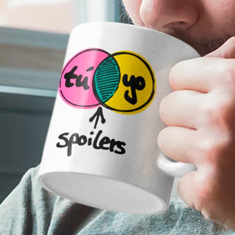 Caneca “Você, Eu, Spoilers” por atacado de OTTSTUFF