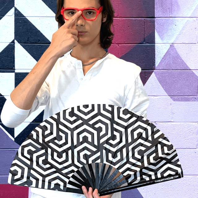 The Gay Fan Club - Wholesale Handheld Folding Fan - Dimension Fan4
