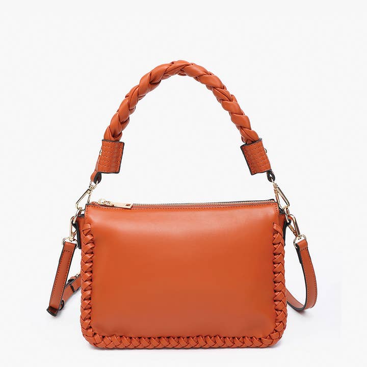 Jen & Co. - Wholesale Shoulder Bag - Women's - M2461 Judith Whipstitch Trim Shoulder Bag w/ Braided Handle9