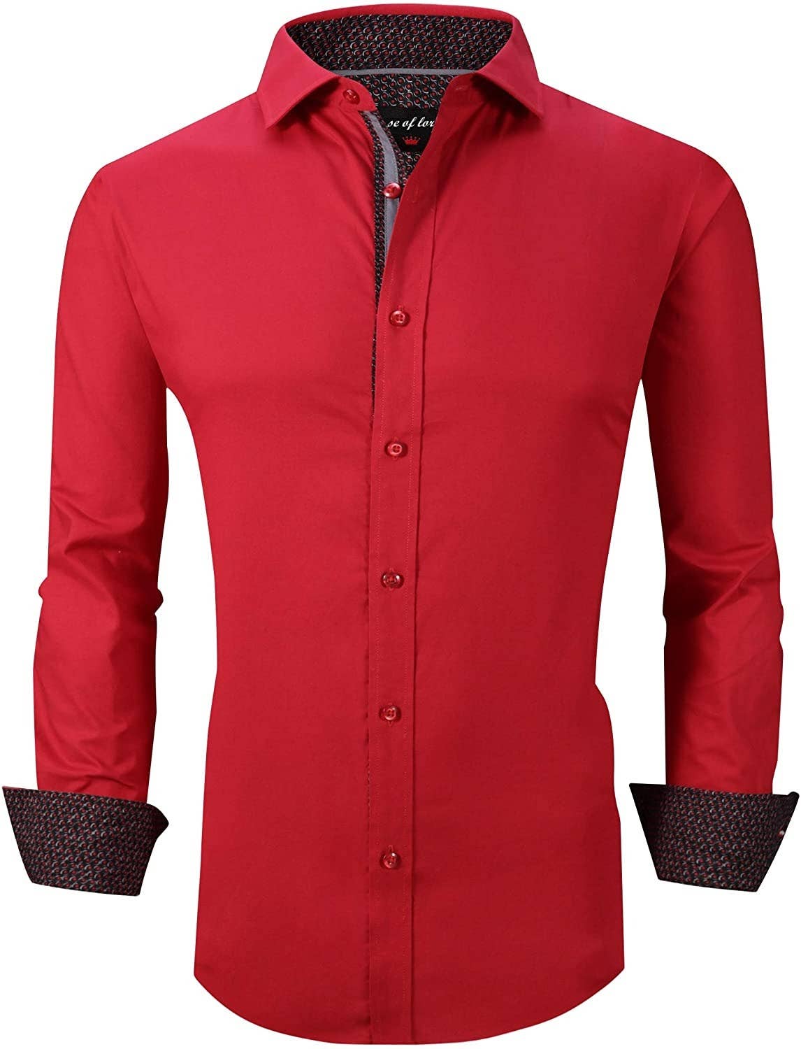 Rodeo Clothing - Wholesale Button Down Shirt - Men's - Mens Dress Shirts Long Sleeve Regular Fit Button Shirts-10021
