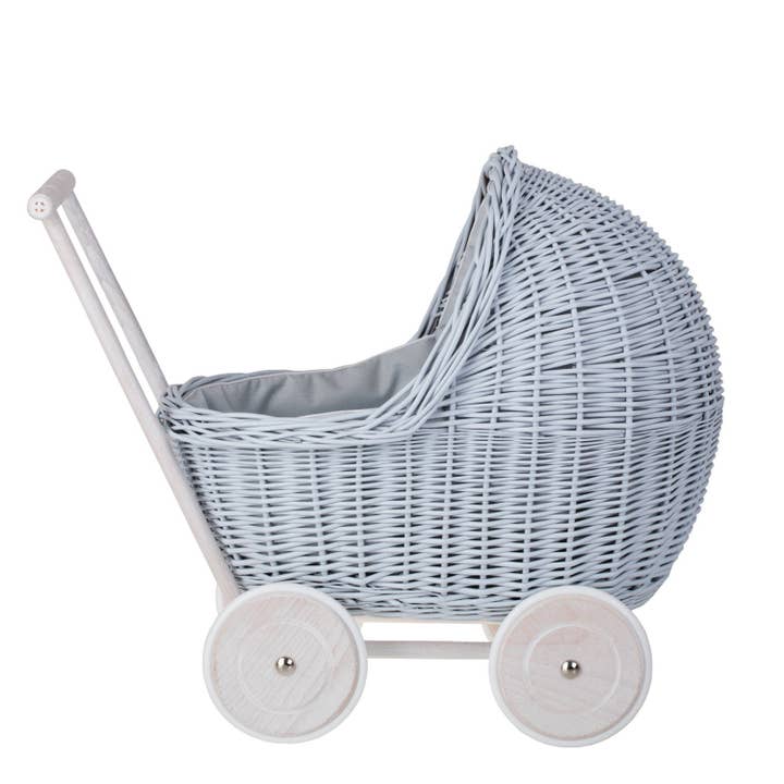 The Wicker Stories - Wholesale Doll Stroller - Kids - Wicker Baby Painted Carriage, Wicker Doll Stroller1