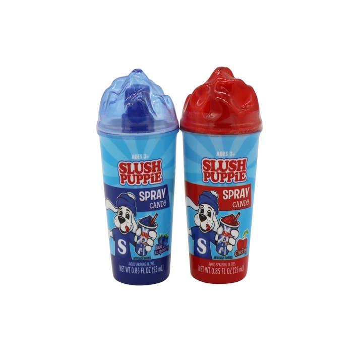 Grandpa Joe's Candy Shop - Wholesale Hard Candy - Slush Puppie Spray Candy, 0.85oz, 12ct Case1