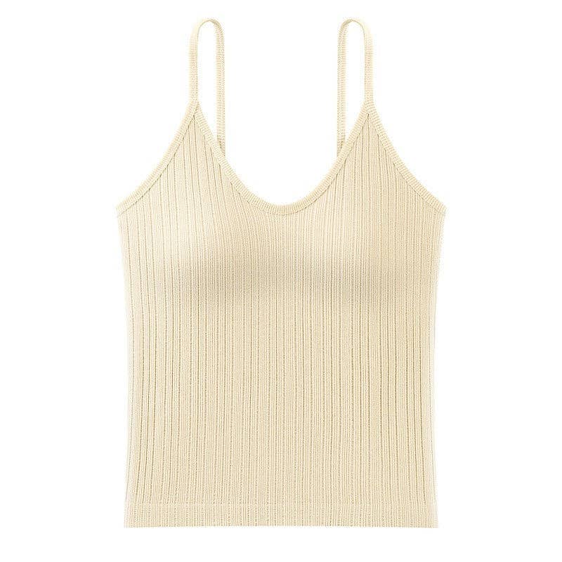 Sheer Trend - Wholesale Tank Top - Women's - Wireless Seamless Bra Tank Top0