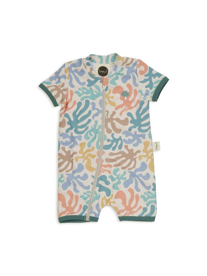 KaPow Kids - Wholesale One-piece swimsuit – Kids - Coral SS Swimsuit UPF50+