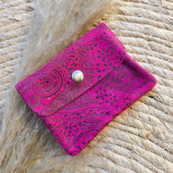 Mini wallet boho pink for wholesale by Ibiza Boutique