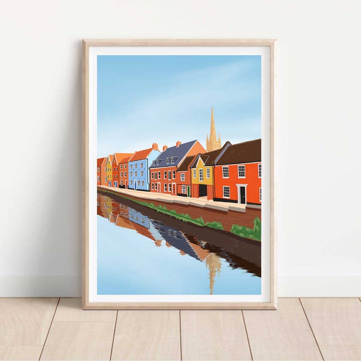 Emily Nelson - Wholesale Art Print - Norwich Fye Bridge Art Print | A5 A4