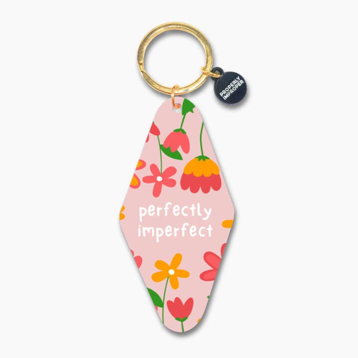 Printed Keychain Perfectly Imperfect for wholesale by Properly Improper