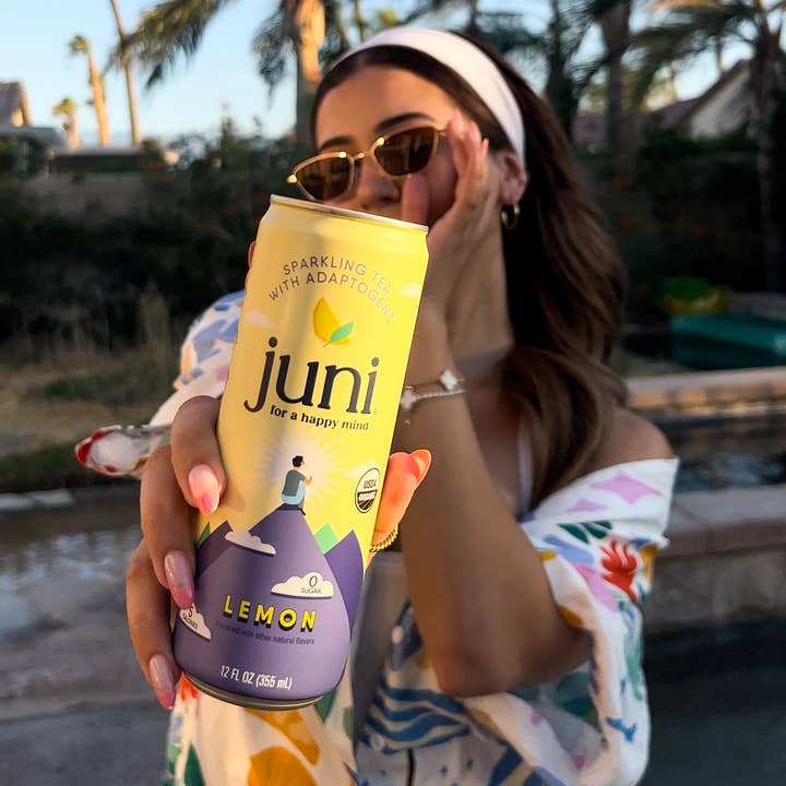 Juni - Wholesale Sparkling Water - Juni Sparkling Adaptogenic Tea - Lemon