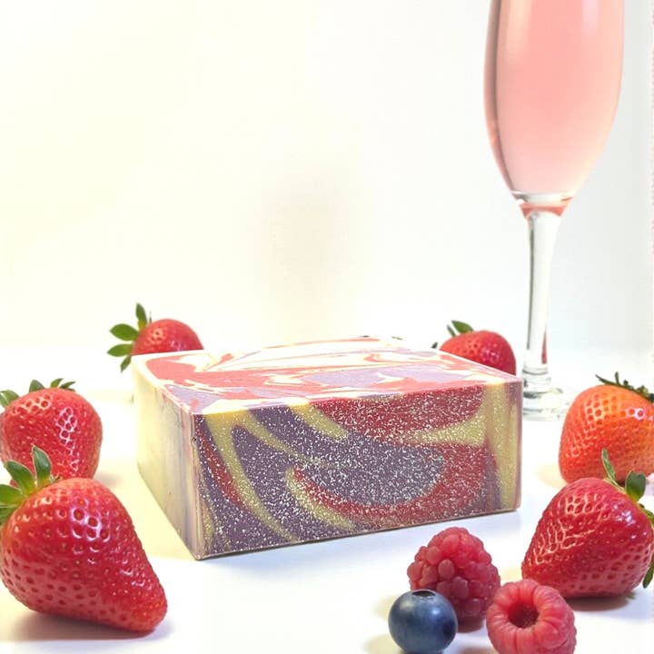 Pink Berry Mimosa Lavish Bath Bar for wholesale by Divine Beauty Enterprises