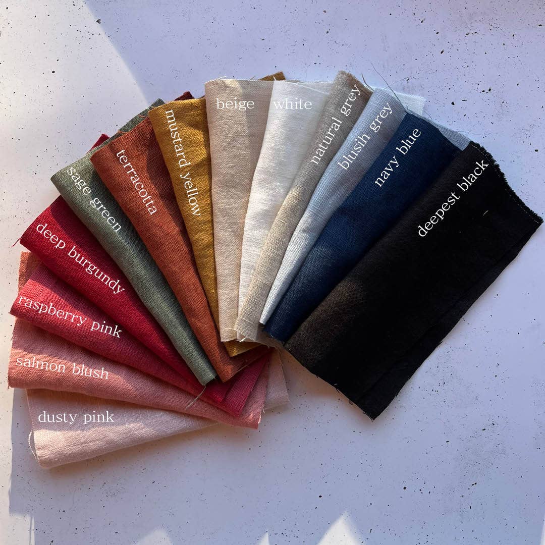 Lanika Atelier, Nika Korošec s.p. - Venta al por mayor Lazo para el pelo - Mujer - Grandes lazos de lino 100 % para el cabello, para niñas y mujeres0