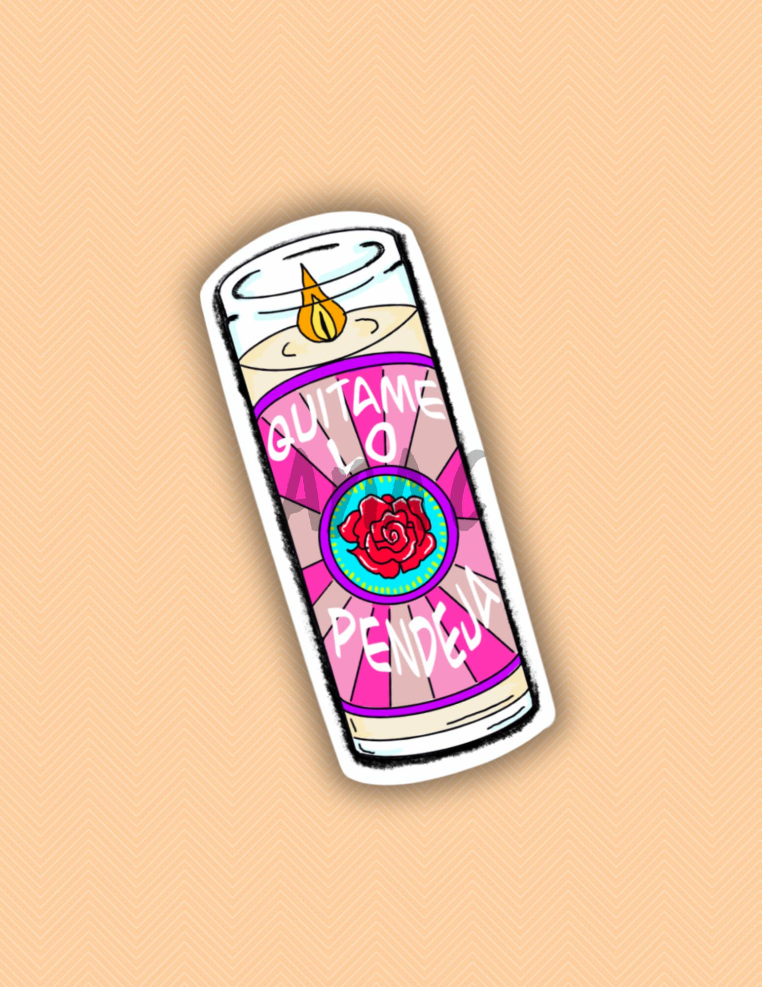 Lalatina Shop - Wholesale Sticker - funny veladora latinx sticker,spanish decals,mexican,laptop