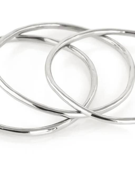 Belle- Memory Steel Bangle- Flexi and wrap for wholesale by HoopLa