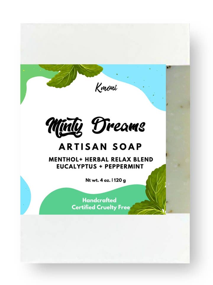 Minty Artisan Soap for wholesale by Kmoni Cosmetics