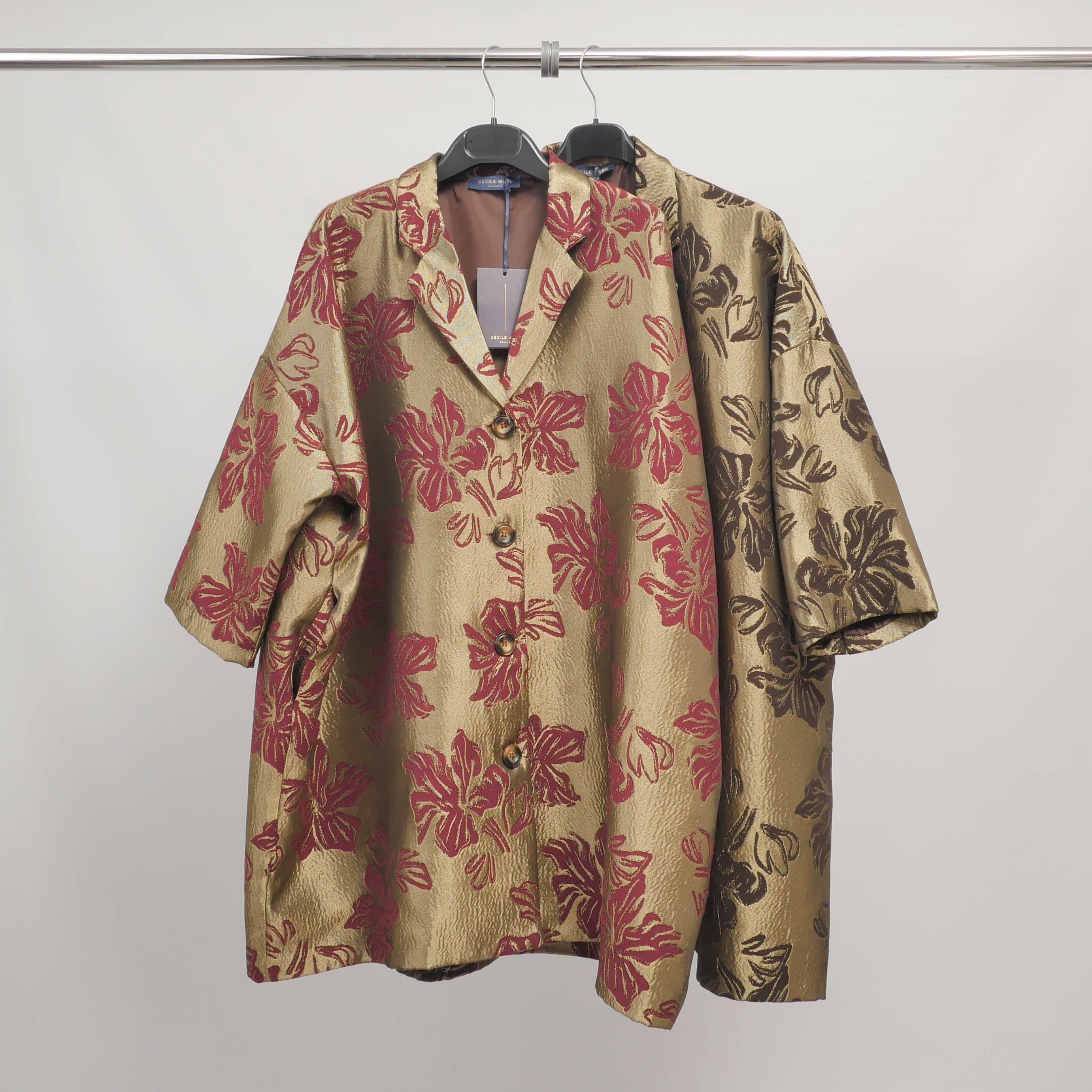 Cecile Wang - Wholesale Jacket - Women's - Floral Jacquard Oversized Jacket – TDM68925-31