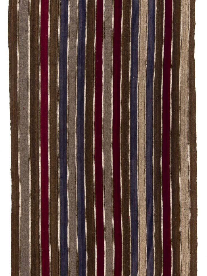 Tapis de course en kilim turc vintage à bandes de 5,5 x 13,2 pieds pour la vente par Rug Specialist LLC.