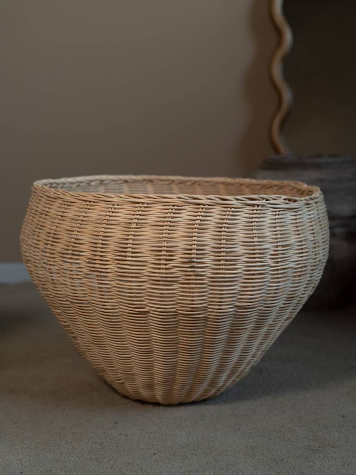 Grande cesto di rattan per la vendita all'ingrosso da parte di Sisi, house of style BV