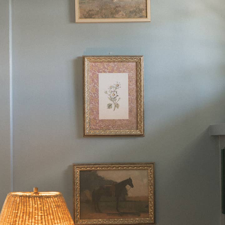Petal Lane Home - Wholesale Art Print - Saddled Horse Framed Antique Art