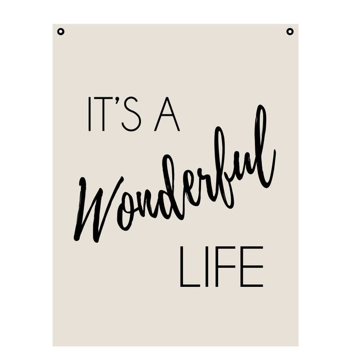 It's A Wonderful Life, Wall Tapestry for wholesale by Red Barn Canvas