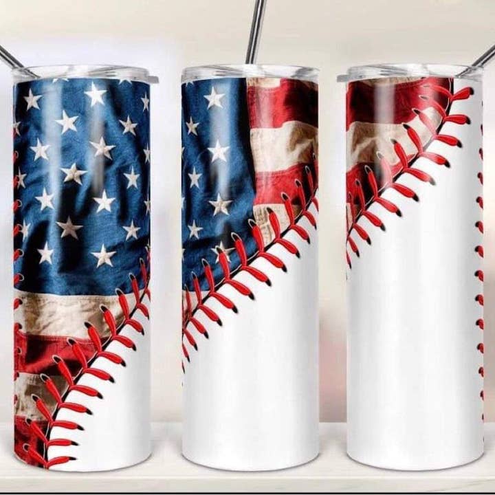 American flag baseball for wholesale by Tumblers and More