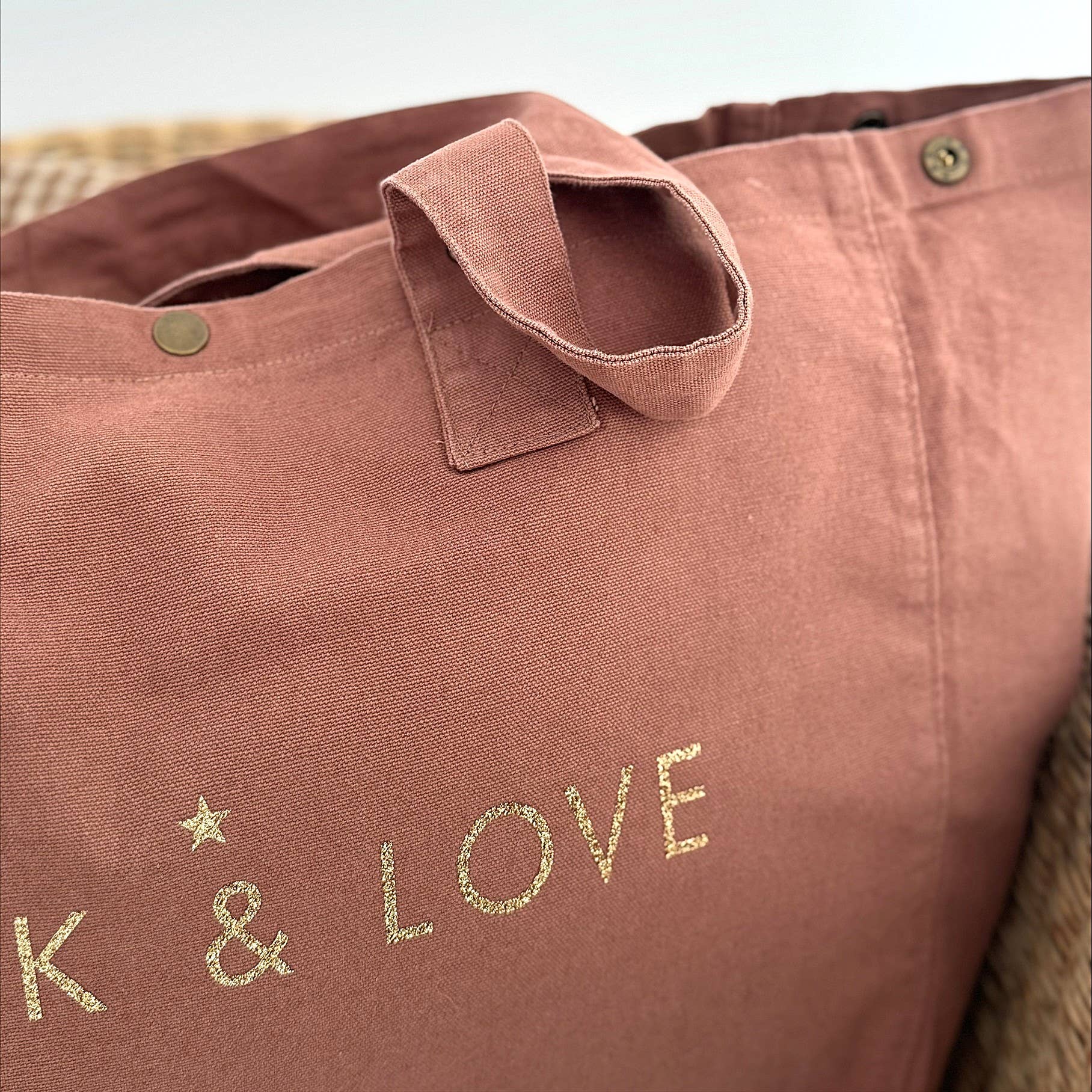 Marcel & Lily - Wholesale Tote Bag - Women's - Large tote bag "Rock and Love" - 6 colors to choose from8