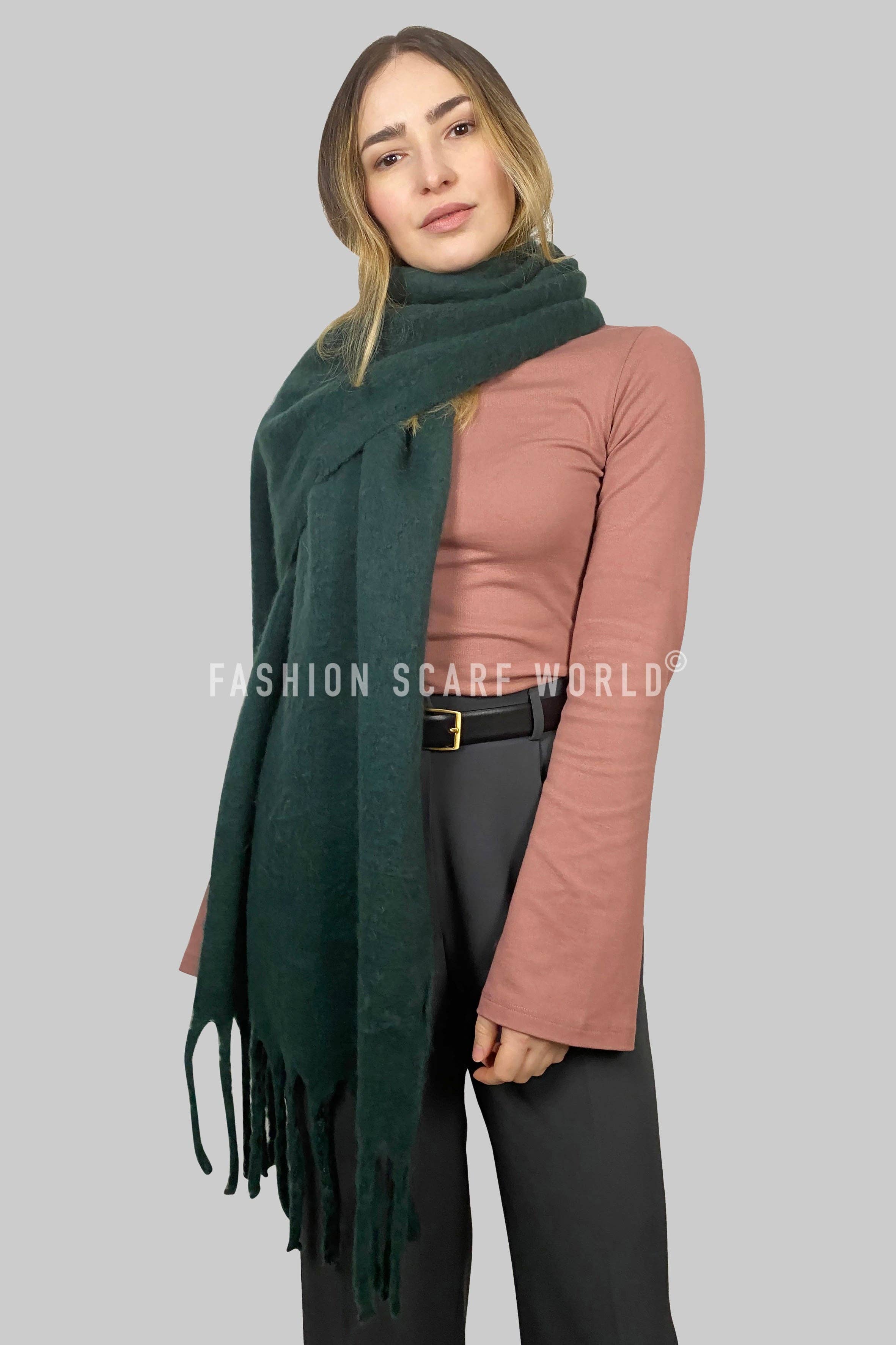 Fashion Scarf World - Vendita all'ingrosso Sciarpa - Donna - Sciarpa plaid con nappine semplice35