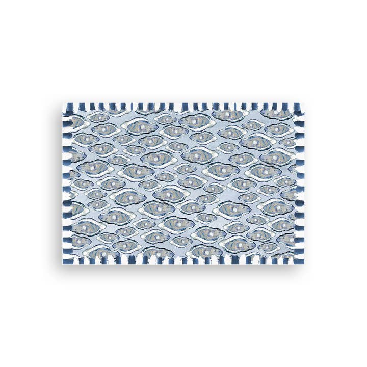 French Graffiti - Wholesale Floor Mat - Blue Oysters Vinyl Floor Mat1