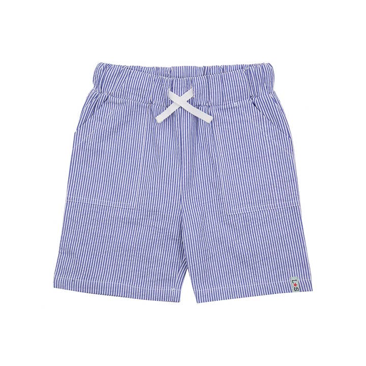 Blue Stripe Print Shorts for wholesale by Lilly and Sid
