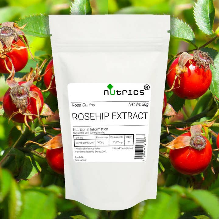 Nutrics® 100% Pure 20:1 Rosehip Extract Vegan Powder for wholesale by NUTRICS SUPERFOOD