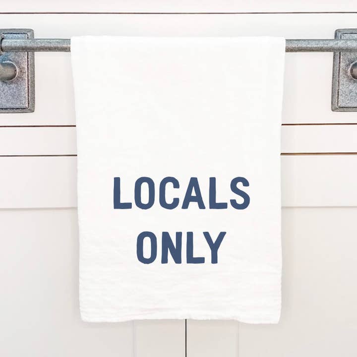 Locals Only - viskestykke i bomuld for engroshandel hos Cottage Shore