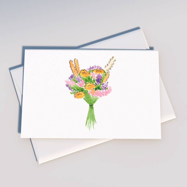 Tiday Art - Wholesale Everyday Greeting Card - Floral Bouquets Greeting Card Pack – A6 Set of Six3