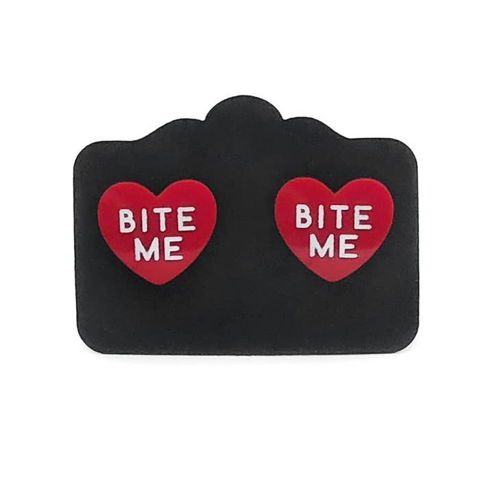 Madame Whiskers - Wholesale Stud/Post Earrings - Bite Me stud 2