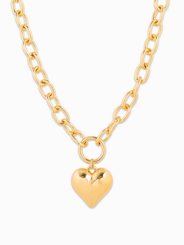Puffy Heart Chunky Ovale Ketting met Schakelketting voor wholesale door Sessori
